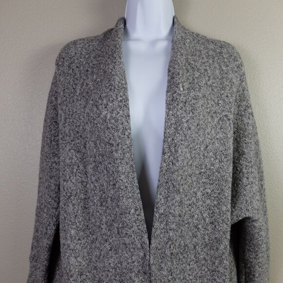 Old Navy Gray Super Long Open Front Sweater Cardigan Size Small - Picture 3 of 8